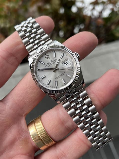 rolex datejust 36 silver|rolex datejust 36 reference numbers.